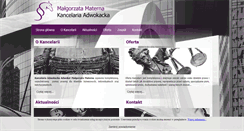 Desktop Screenshot of kancelaria-materna.com